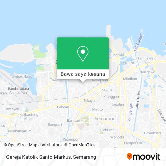 Peta Gereja Katolik Santo Markus
