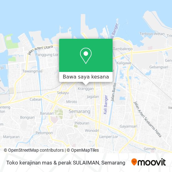 Peta Toko kerajinan mas & perak SULAIMAN