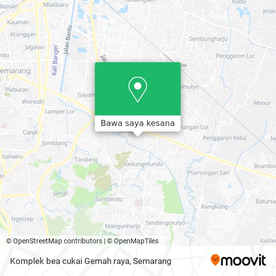 Peta Komplek bea cukai Gemah raya