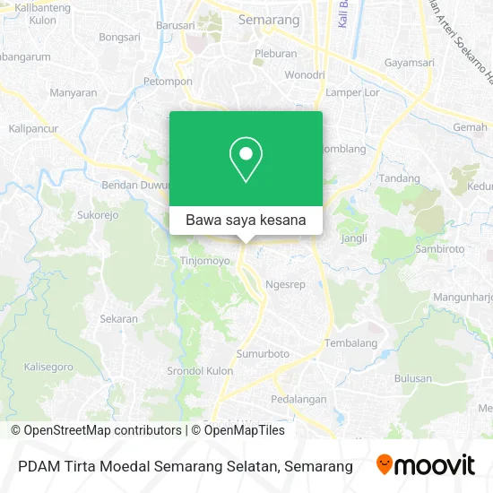 Peta PDAM Tirta Moedal Semarang Selatan