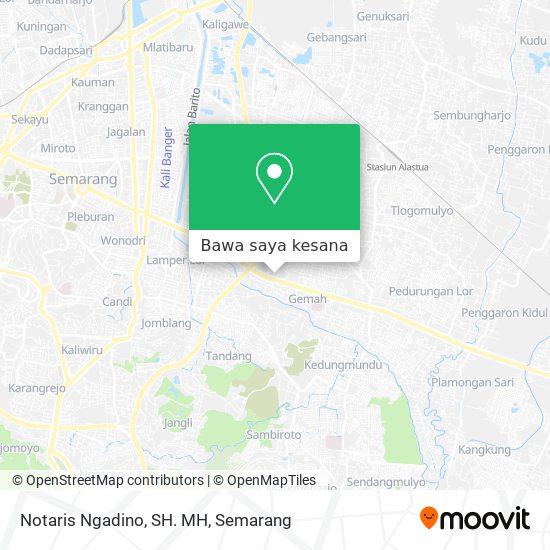 Peta Notaris Ngadino, SH. MH