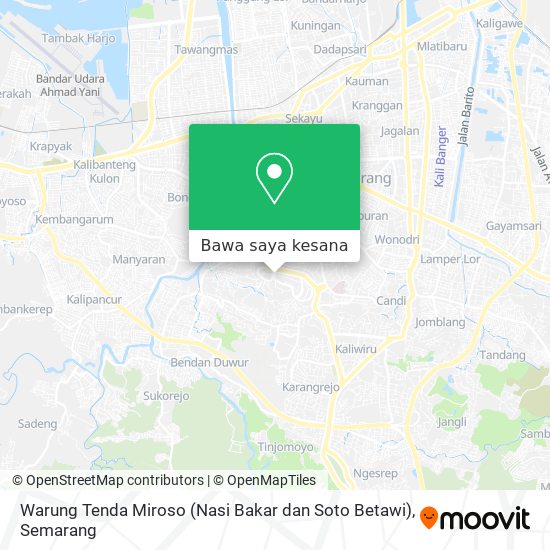 Peta Warung Tenda Miroso (Nasi Bakar dan Soto Betawi)