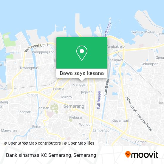 Peta Bank sinarmas KC Semarang