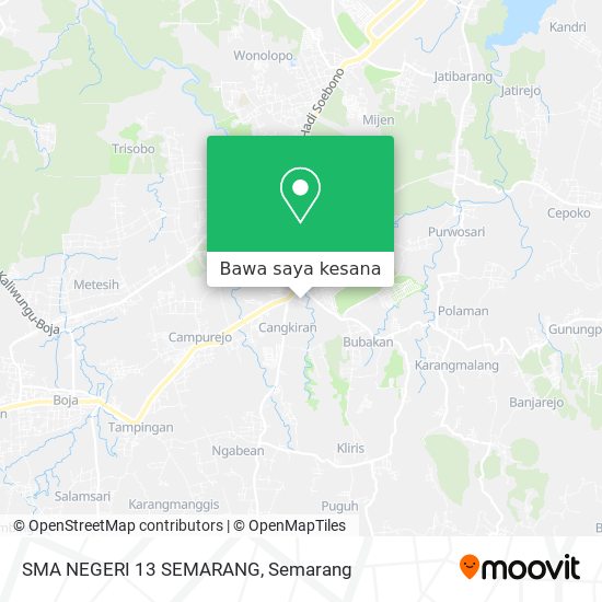 Peta SMA NEGERI 13 SEMARANG