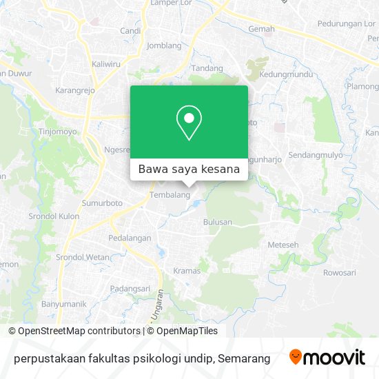 Peta perpustakaan fakultas psikologi undip