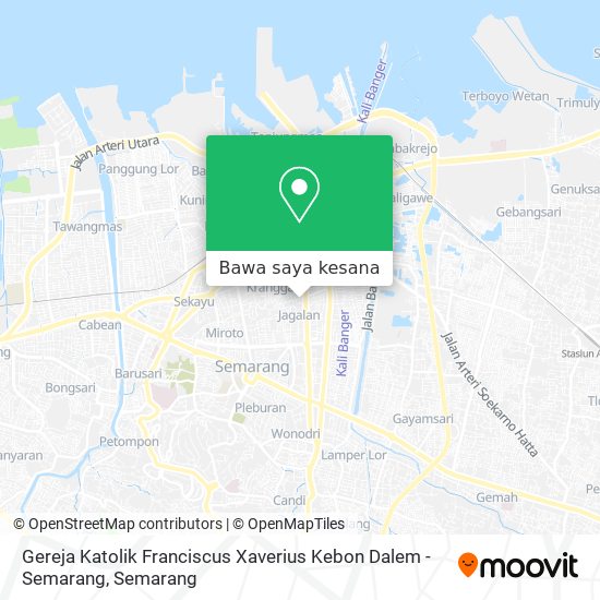 Peta Gereja Katolik Franciscus Xaverius Kebon Dalem - Semarang