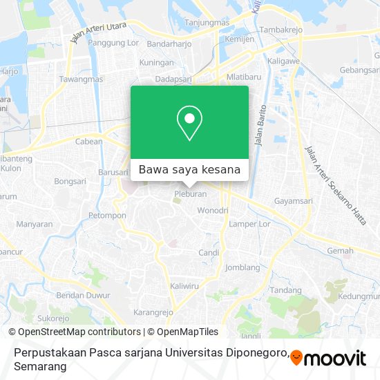 Peta Perpustakaan Pasca sarjana Universitas Diponegoro