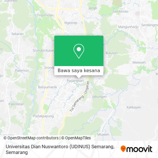 Peta Universitas Dian Nuswantoro (UDINUS) Semarang