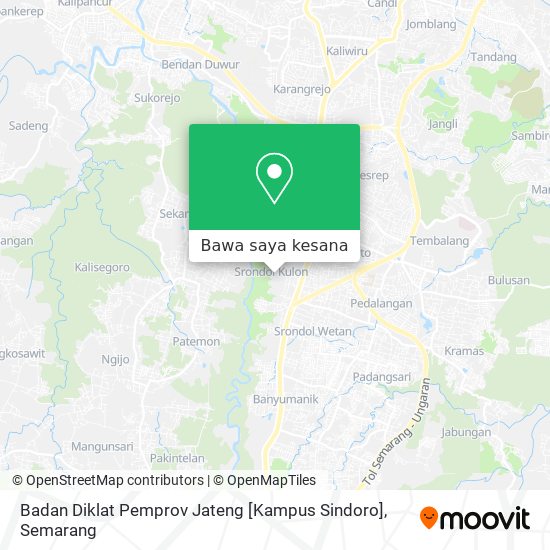 Peta Badan Diklat Pemprov Jateng [Kampus Sindoro]