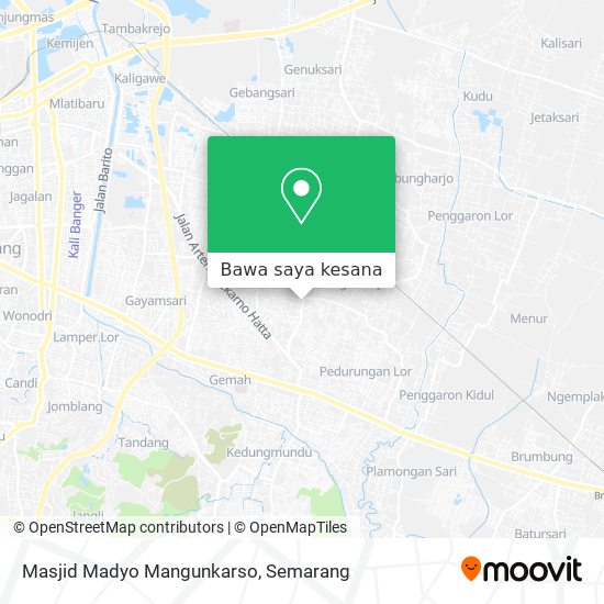 Peta Masjid Madyo Mangunkarso