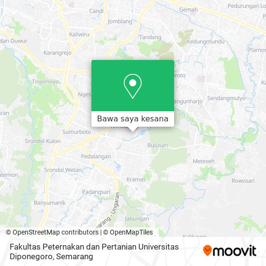 Peta Fakultas Peternakan dan Pertanian Universitas Diponegoro