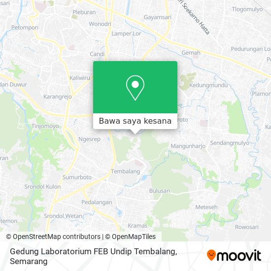 Peta Gedung Laboratorium FEB Undip Tembalang
