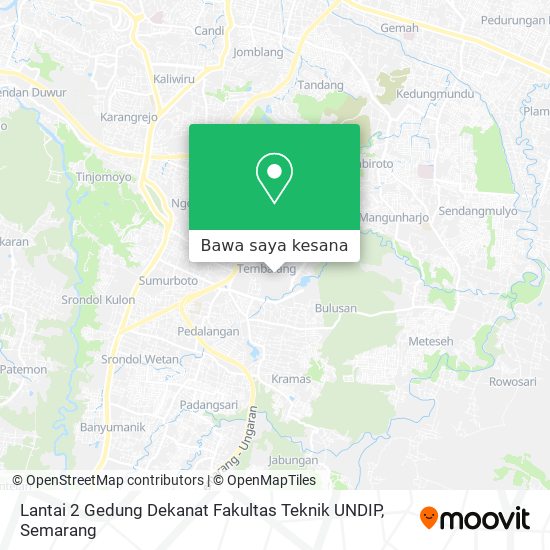 Peta Lantai 2 Gedung Dekanat Fakultas Teknik UNDIP