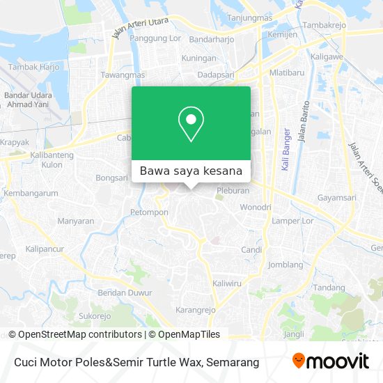 Peta Cuci Motor Poles&Semir Turtle Wax