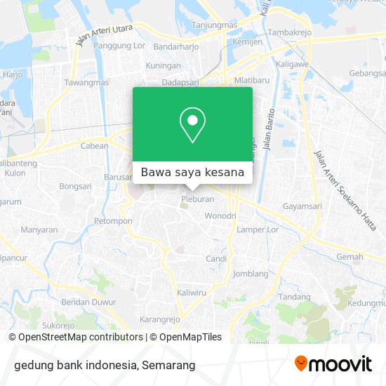 Peta gedung bank indonesia