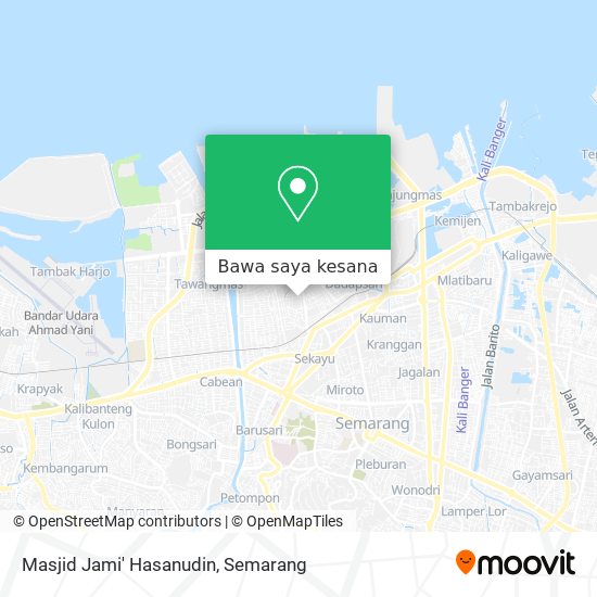 Peta Masjid Jami' Hasanudin