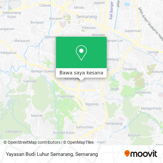 Peta Yayasan Budi Luhur Semarang