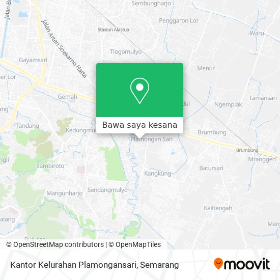 Peta Kantor Kelurahan Plamongansari