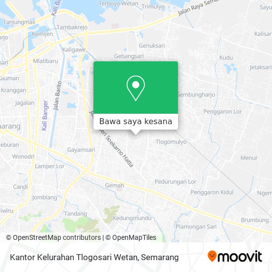 Peta Kantor Kelurahan Tlogosari Wetan