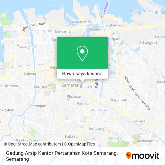 Peta Gedung Arsip Kantor Pertanahan Kota Semarang