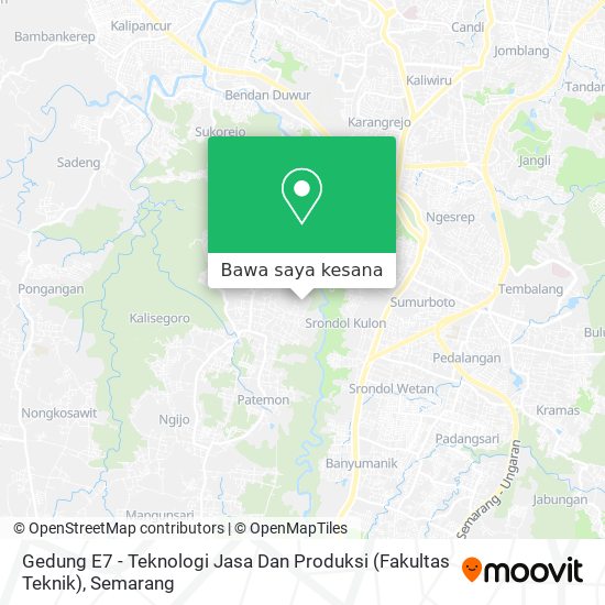 Peta Gedung E7 - Teknologi Jasa Dan Produksi (Fakultas Teknik)