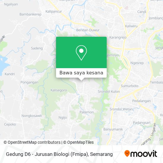 Peta Gedung D6 - Jurusan Biologi (Fmipa)