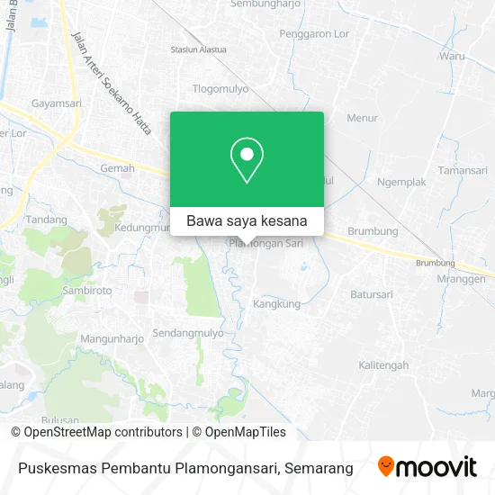 Peta Puskesmas Pembantu Plamongansari