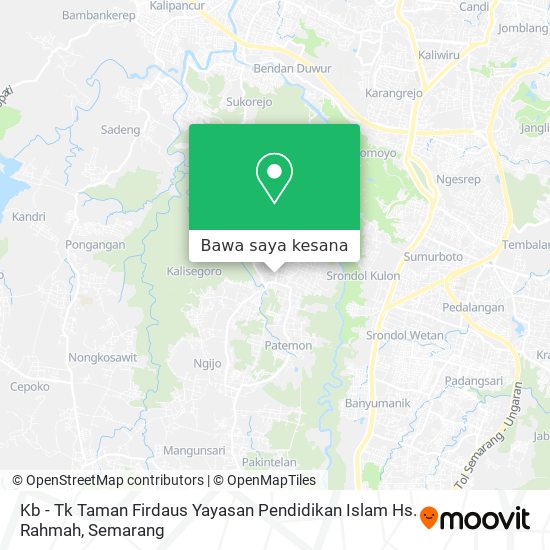 Peta Kb - Tk Taman Firdaus Yayasan Pendidikan Islam Hs. Rahmah