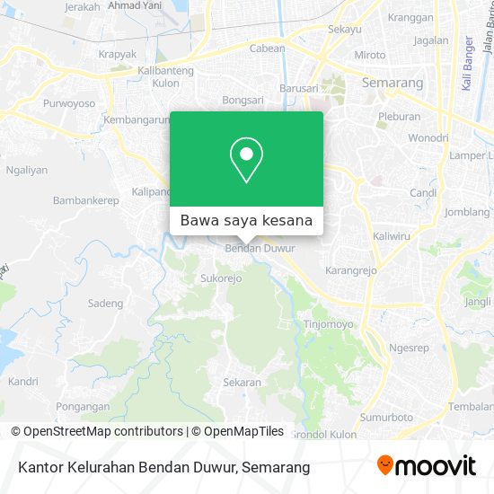 Peta Kantor Kelurahan Bendan Duwur