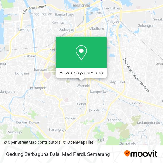 Peta Gedung Serbaguna Balai Mad Pardi