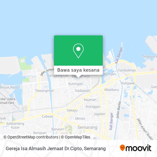 Peta Gereja Isa Almasih Jemaat Dr.Cipto