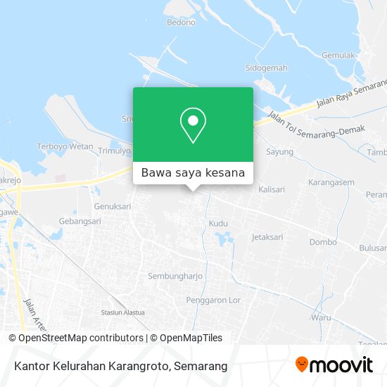 Peta Kantor Kelurahan Karangroto