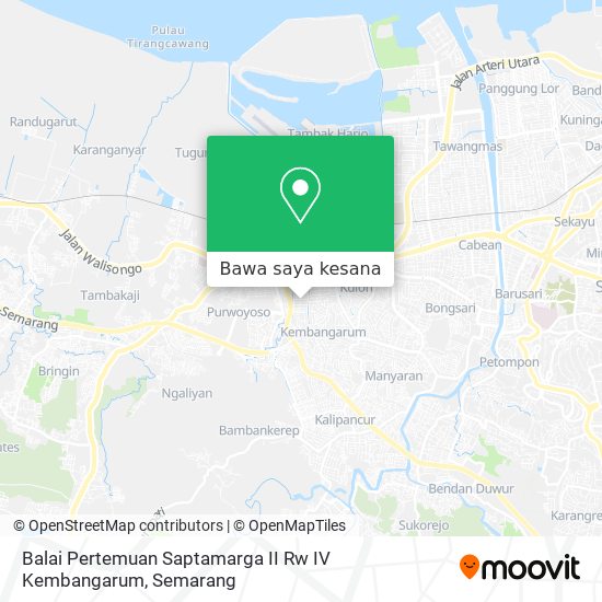 Peta Balai Pertemuan Saptamarga II Rw IV Kembangarum