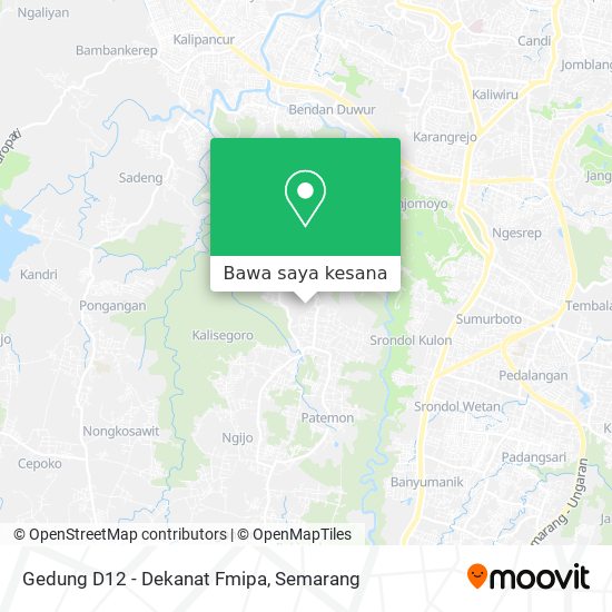 Peta Gedung D12 - Dekanat Fmipa