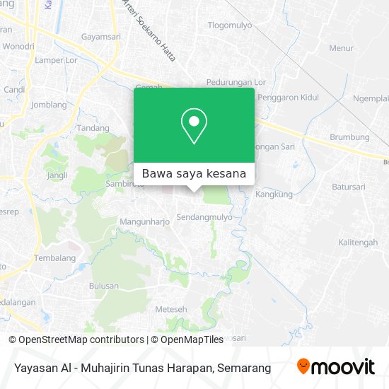 Peta Yayasan Al - Muhajirin Tunas Harapan