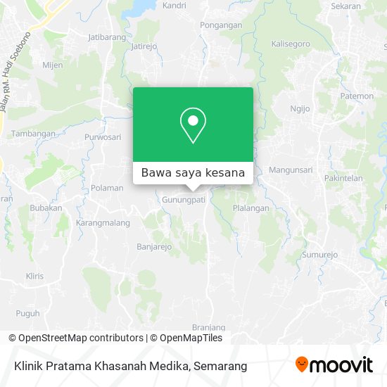 Peta Klinik Pratama Khasanah Medika