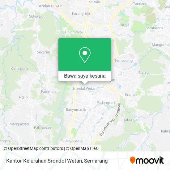 Peta Kantor Kelurahan Srondol Wetan