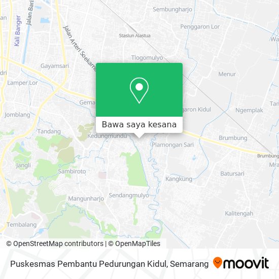 Peta Puskesmas Pembantu Pedurungan Kidul
