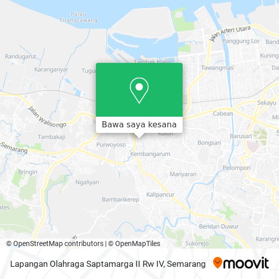 Peta Lapangan Olahraga Saptamarga II Rw IV
