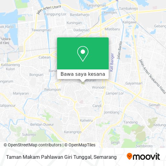 Peta Taman Makam Pahlawan Giri Tunggal