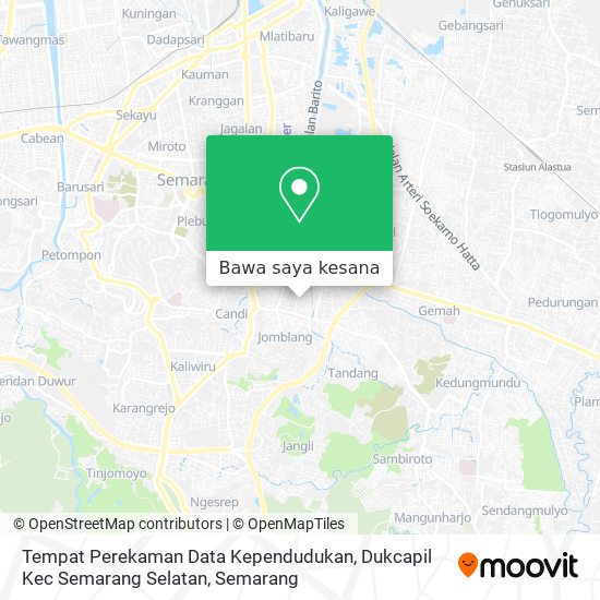 Peta Tempat Perekaman Data Kependudukan, Dukcapil Kec Semarang Selatan