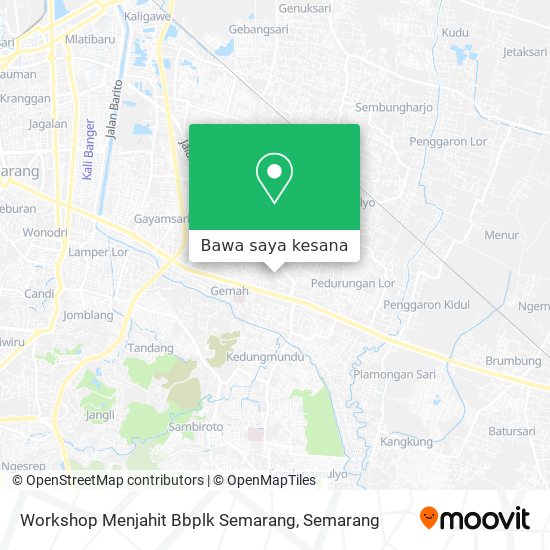 Peta Workshop Menjahit Bbplk Semarang