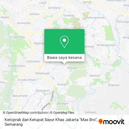 Peta Ketoprak dan Ketupat Sayur Khas Jakarta "Mas Bro"
