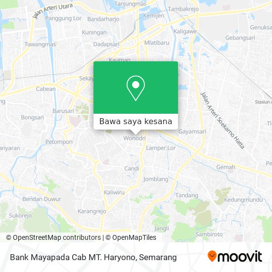 Peta Bank Mayapada Cab MT. Haryono