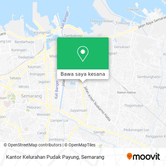 Peta Kantor Kelurahan Pudak Payung