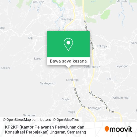 Peta KP2KP (Kantor Pelayanan Penyuluhan dan Konsultasi Perpajakan) Ungaran