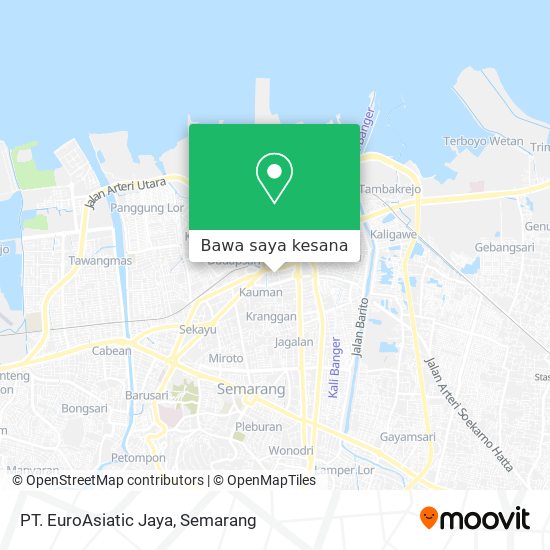 Peta PT. EuroAsiatic Jaya