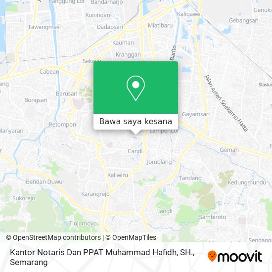 Peta Kantor Notaris Dan PPAT Muhammad Hafidh, SH.