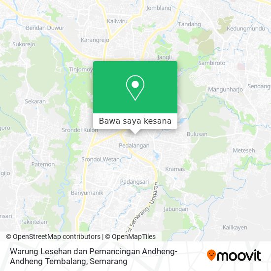 Peta Warung Lesehan dan Pemancingan Andheng-Andheng Tembalang
