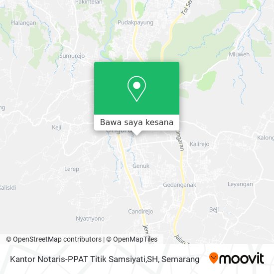 Peta Kantor Notaris-PPAT Titik Samsiyati,SH